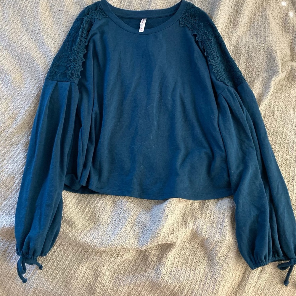 Teal Longsleeve Lace